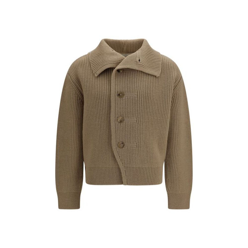 Dries Van Noten Men Buttoned High-Neck Cardigan